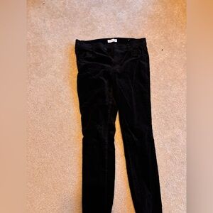 Loft velvet trousers-black